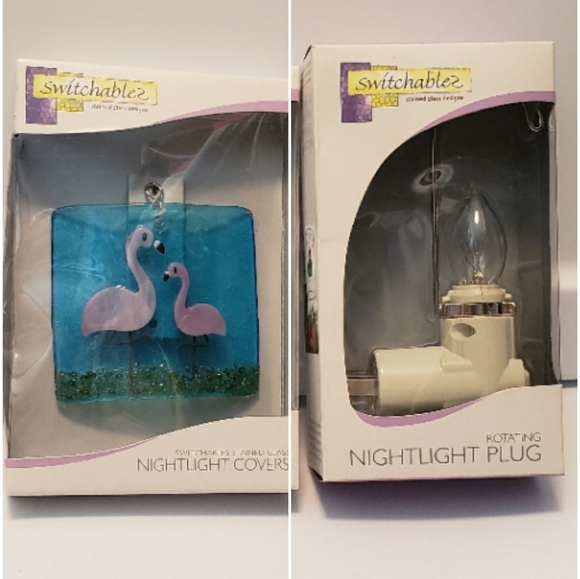 Switchables Nightlight Plug and Stained Glass Cover - Picture 1 of 2